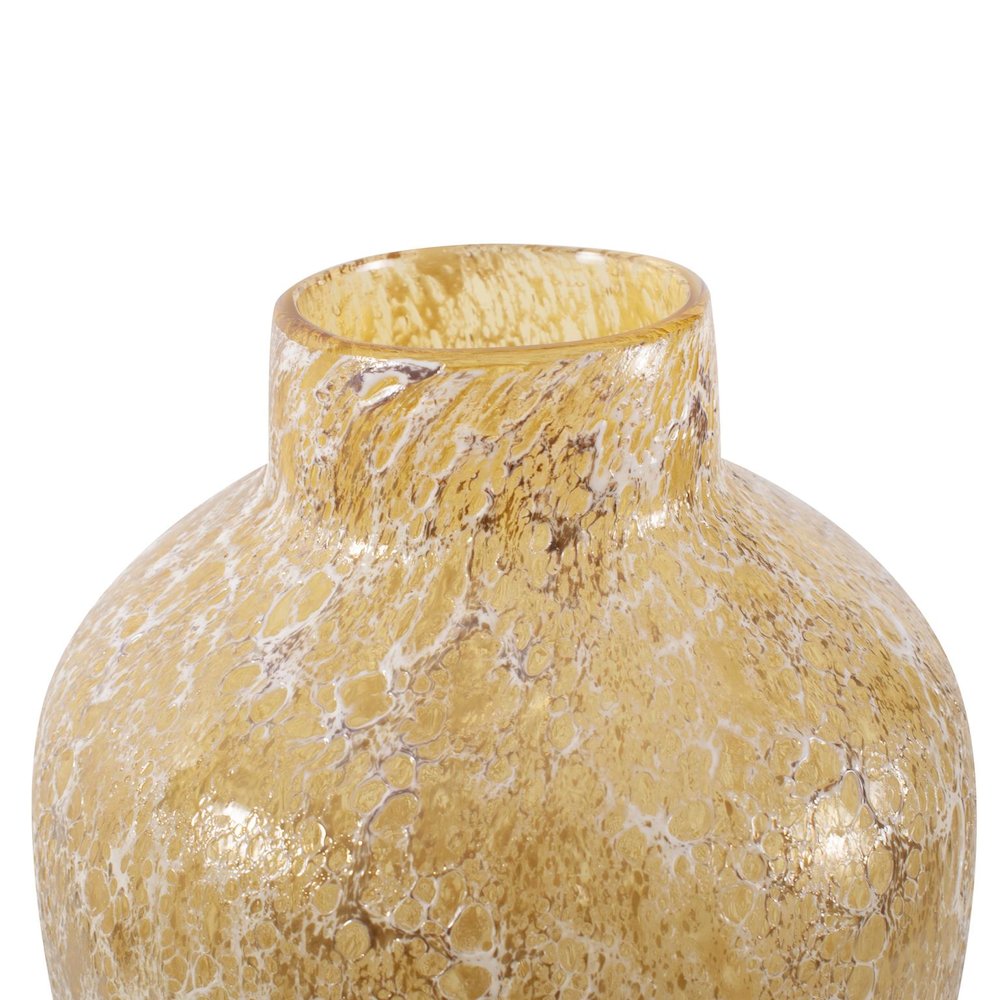 Zynsky Art Glass in Soft Amber- Tall. Picture 5