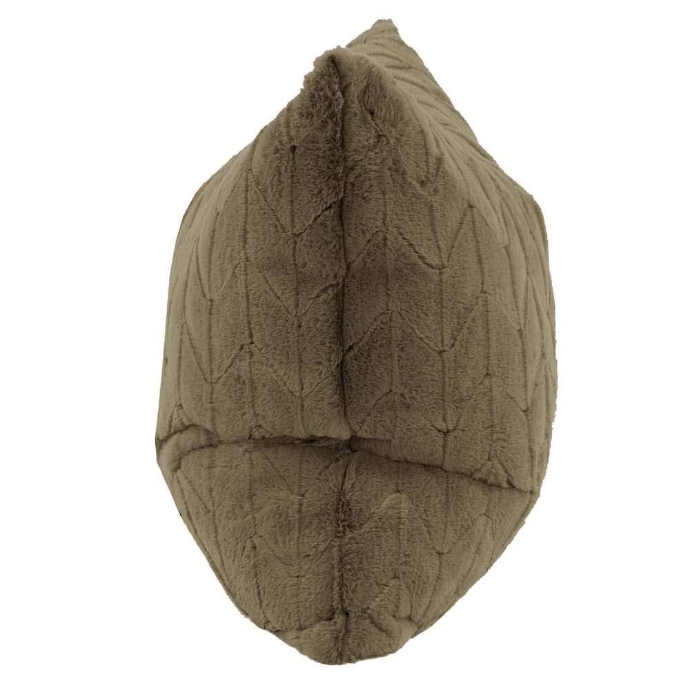 24 x 24 Angora Moss Pillow  - Poly Insert. Picture 2