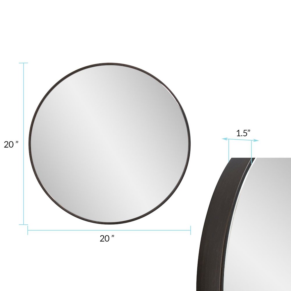 Balducci Round Mirror- Small. Picture 7
