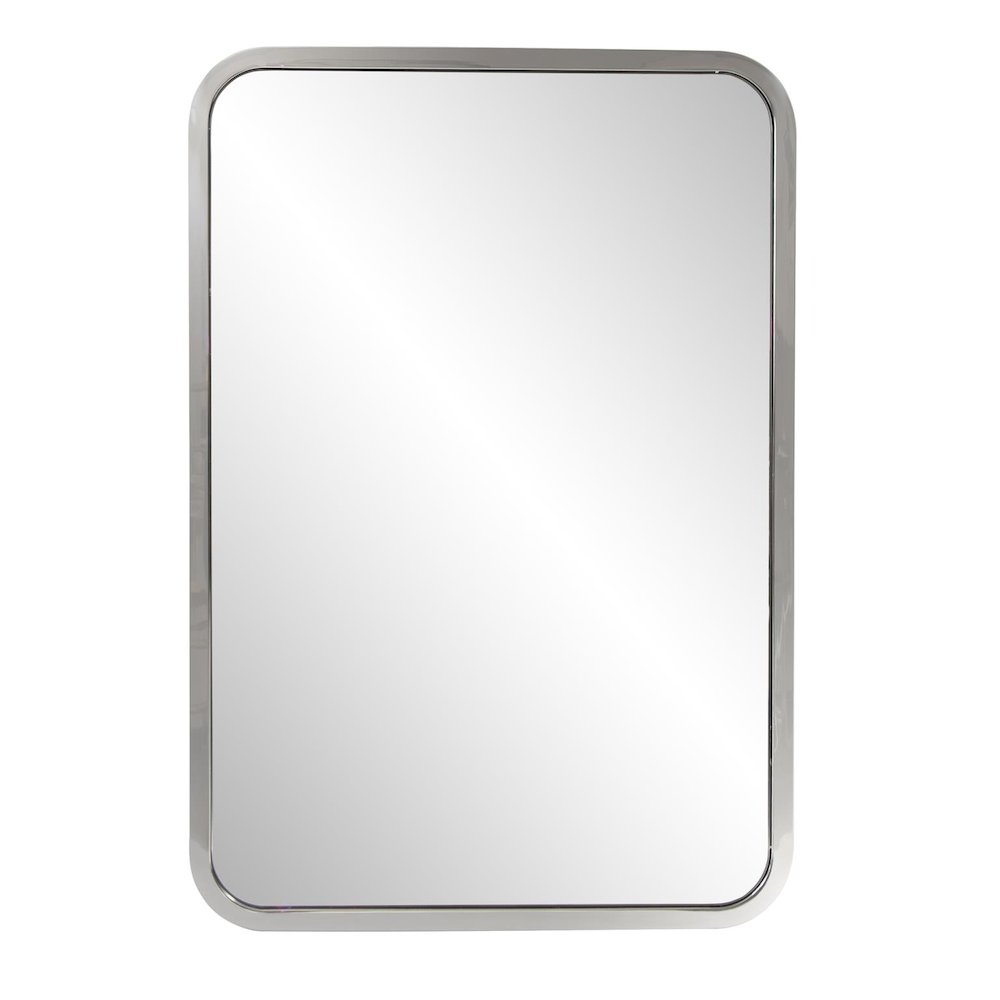 Simone Rectangular Stainless Steel Mirror. Picture 1