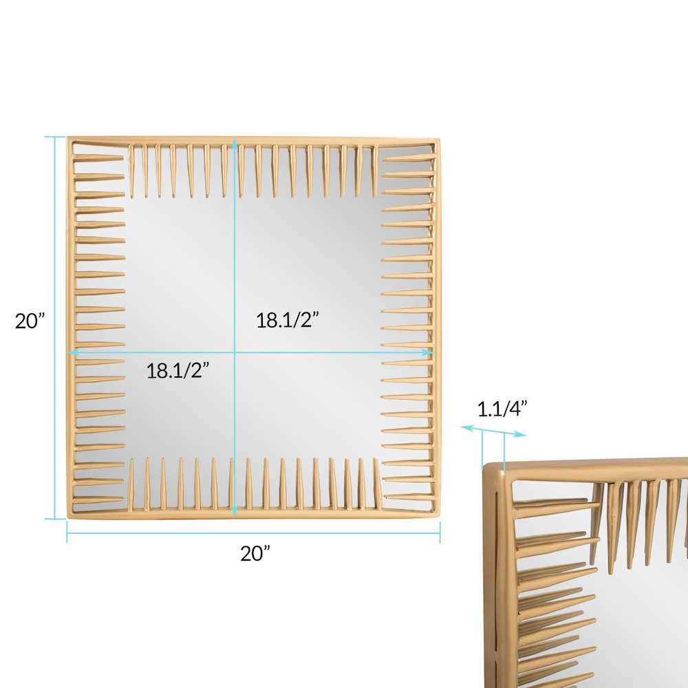 Robin Baron Ayres Square Mirror. Picture 8
