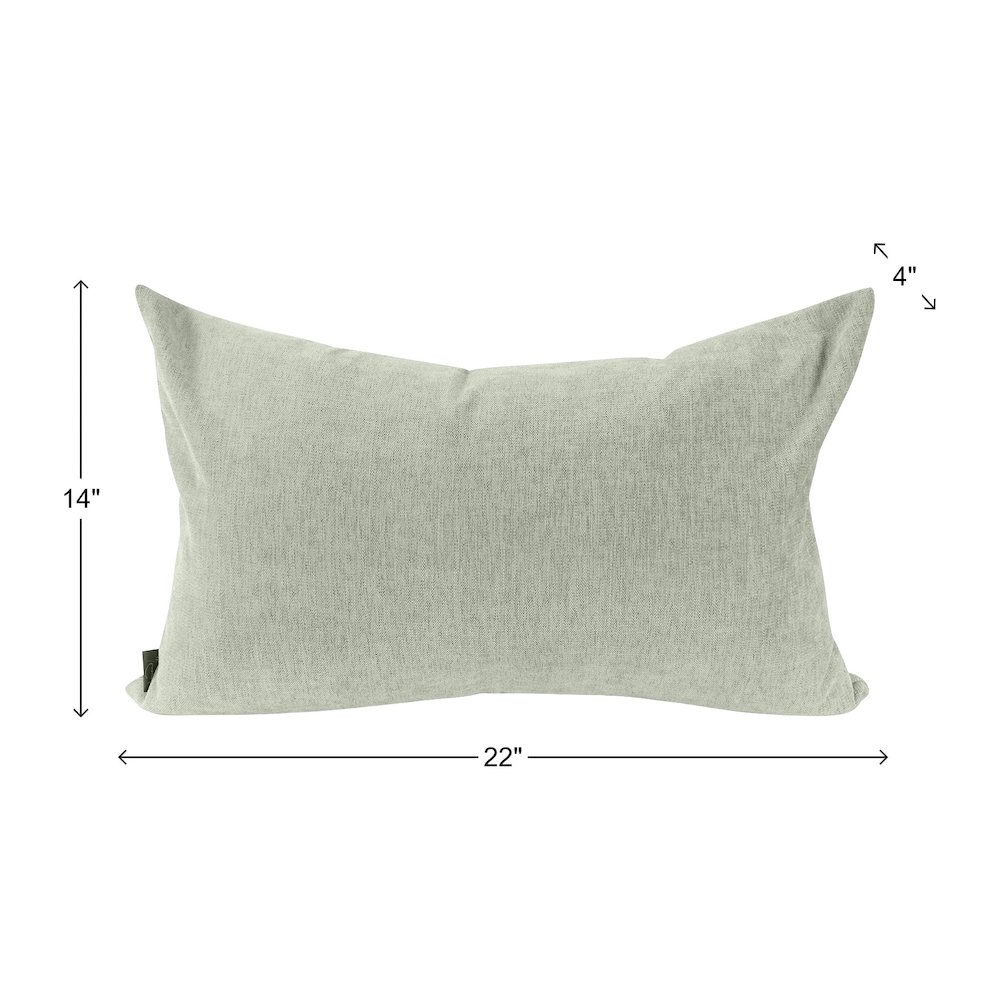Komodo Sage Poly Filled 14x22 Pillow. Picture 8