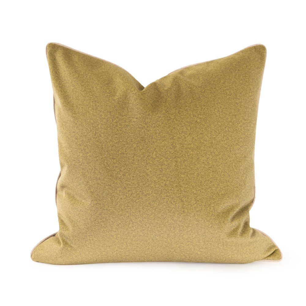 Qiviut Green 24x24 Poly Filled Pillow. Picture 1