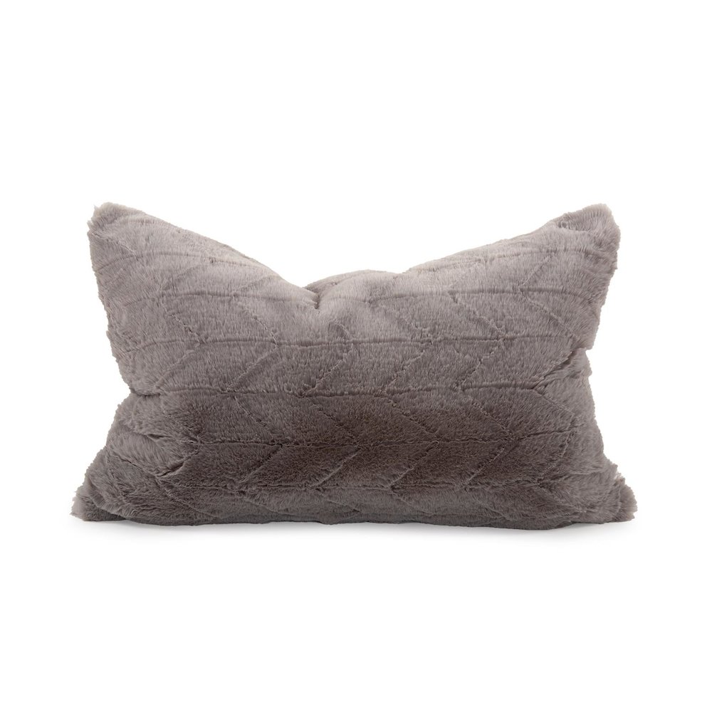 Pillow  14 x 22 Angora Stone - Poly Insert. Picture 1
