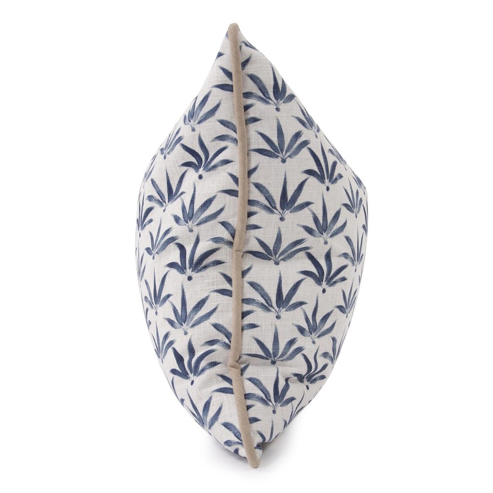 20 x 20 Pillow  Hemp Indigo - Down Insert. Picture 4