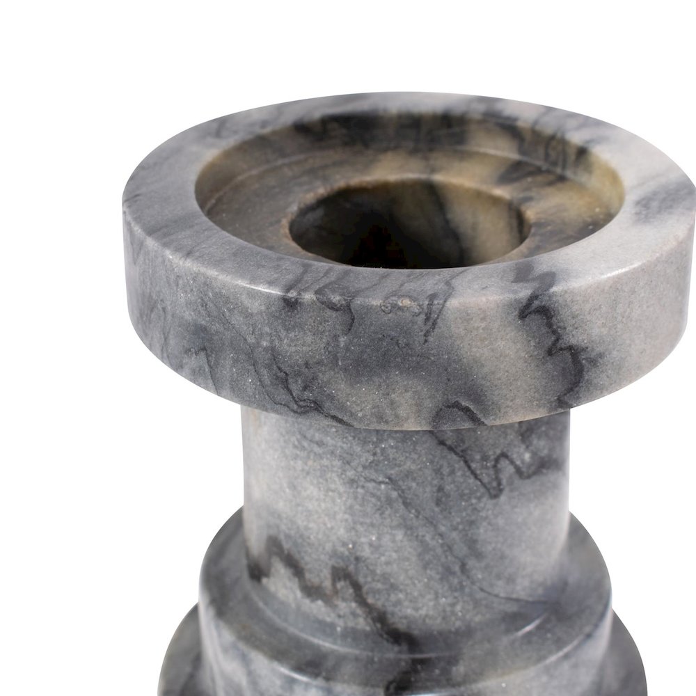 Modern Clarinda Marble Candle Holder- Short. Picture 4