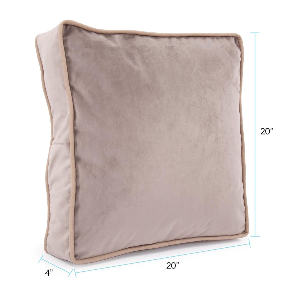 20 Gusseted Pillow  Bella Ash - Down Insert. Picture 8