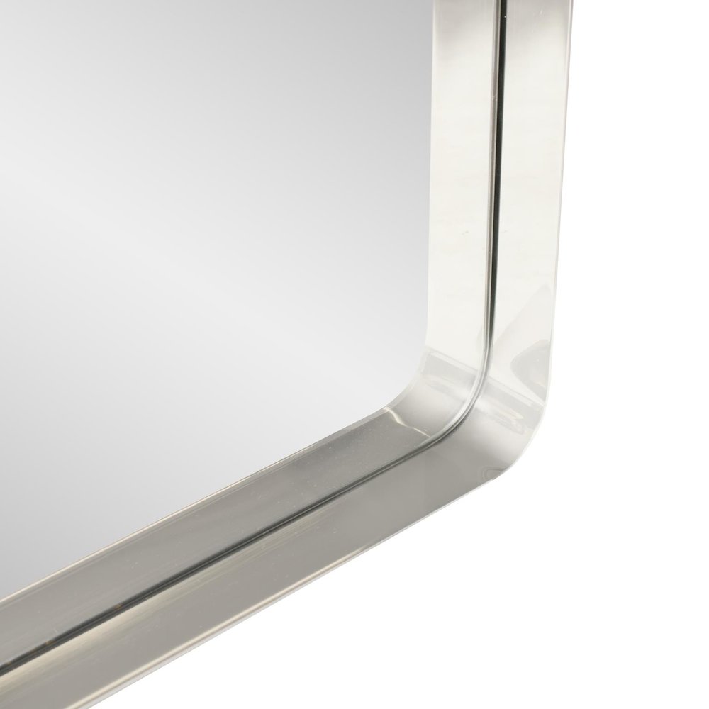 Steele Polished Silver Mirror. Picture 5