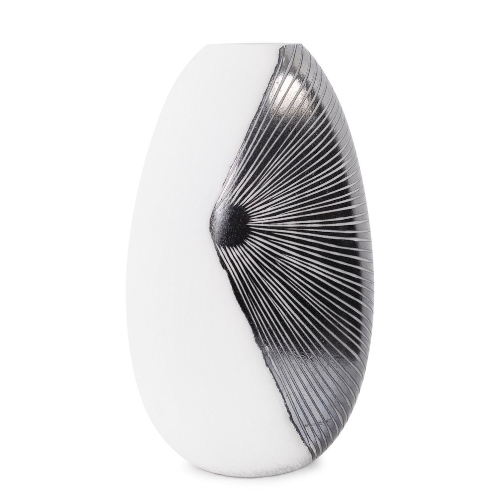 Oxman Hypnotic Tall Glass Vase. Picture 1