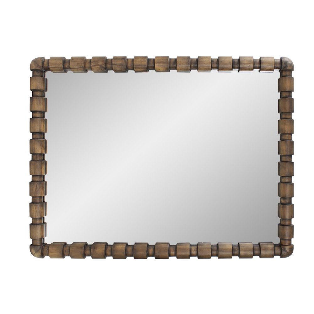 Wooden Bobbin Vanity Mirror. Picture 4
