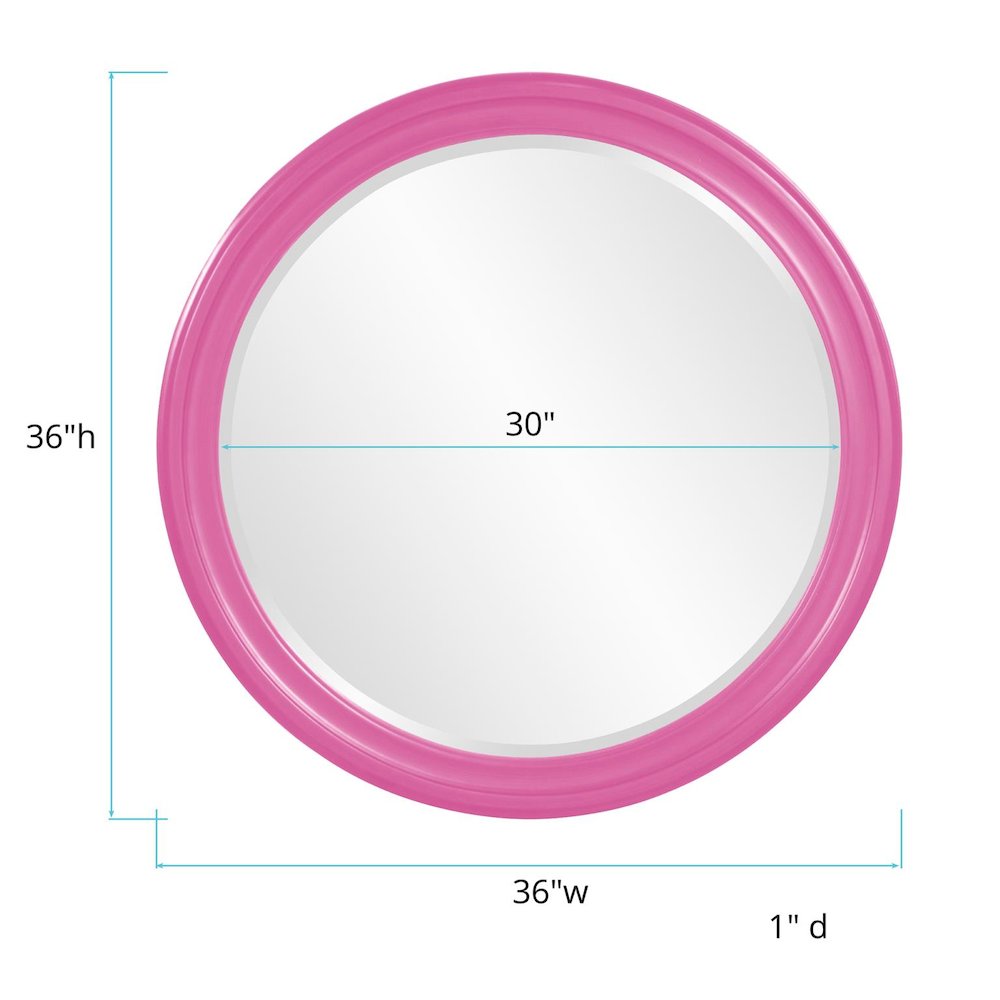 George Mirror - Glossy Hot Pink. Picture 5