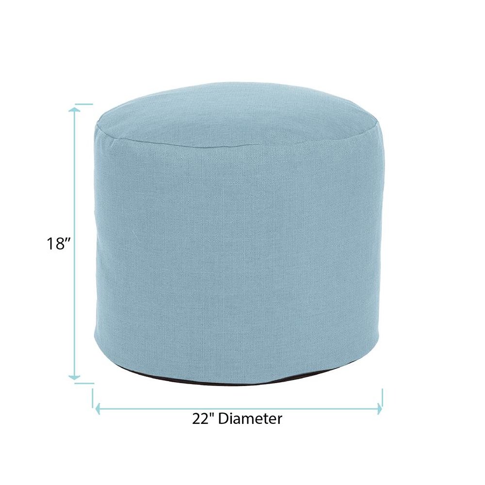 Tall Pouf Sterling Breeze. Picture 5