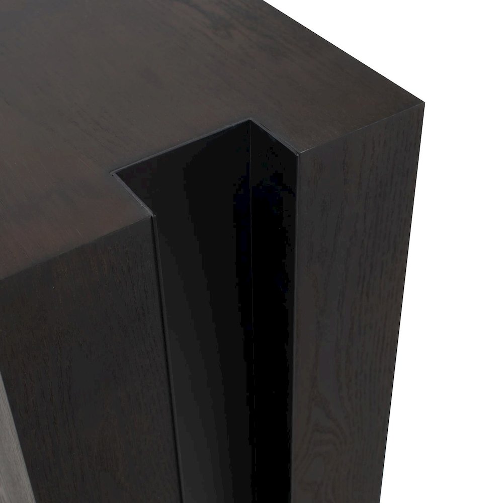 Bertoia Black Wooden Display Pedestal- Short. Picture 5