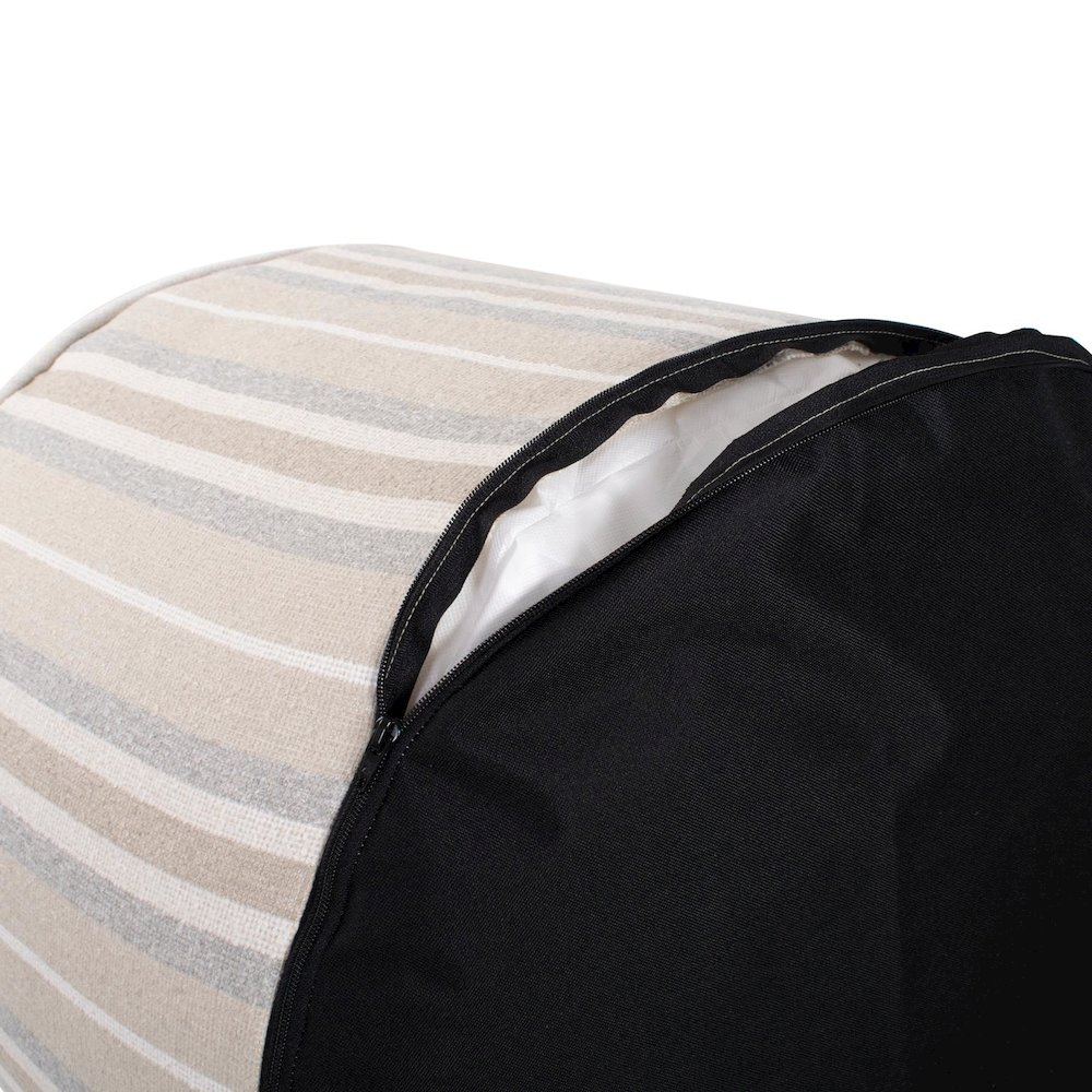 Short Indoor/Outdoor Pouf Dune Sand. Picture 4