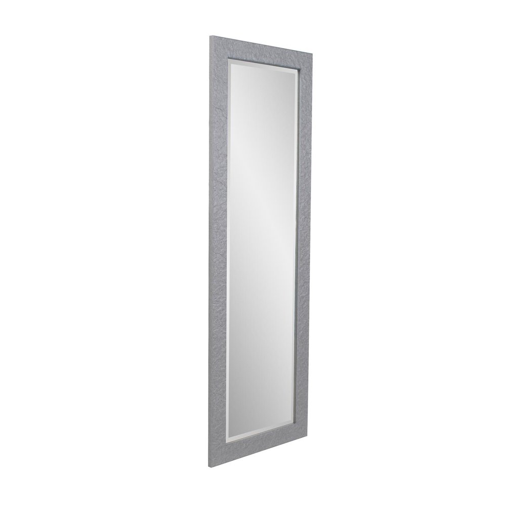Stucco Dressing Mirror - Gray. Picture 6