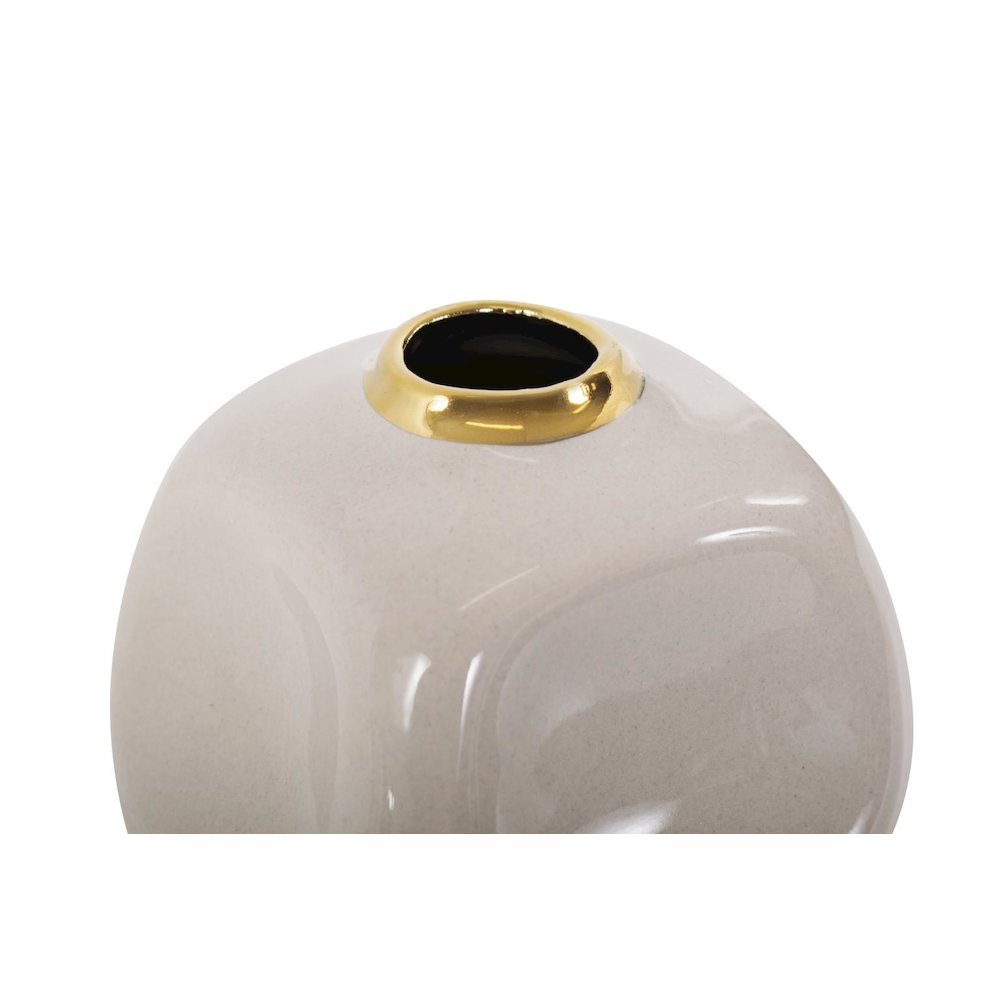 Christana Concaved Ceramic Vase- Short. Picture 3