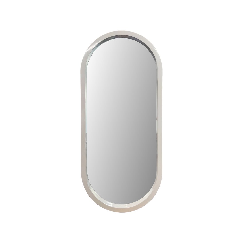 Osman Glossy Chalk Wall Mirror. Picture 1