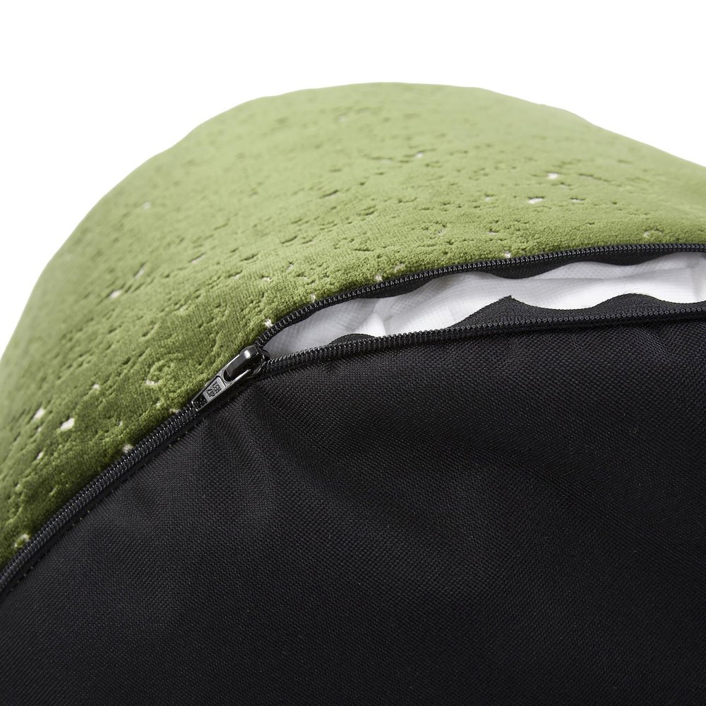 Round Foot Pouf Pisani Emerald. Picture 4