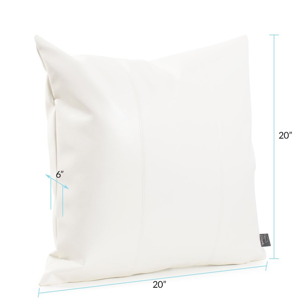 Avanti White 20" x 20" Pillow. Picture 4