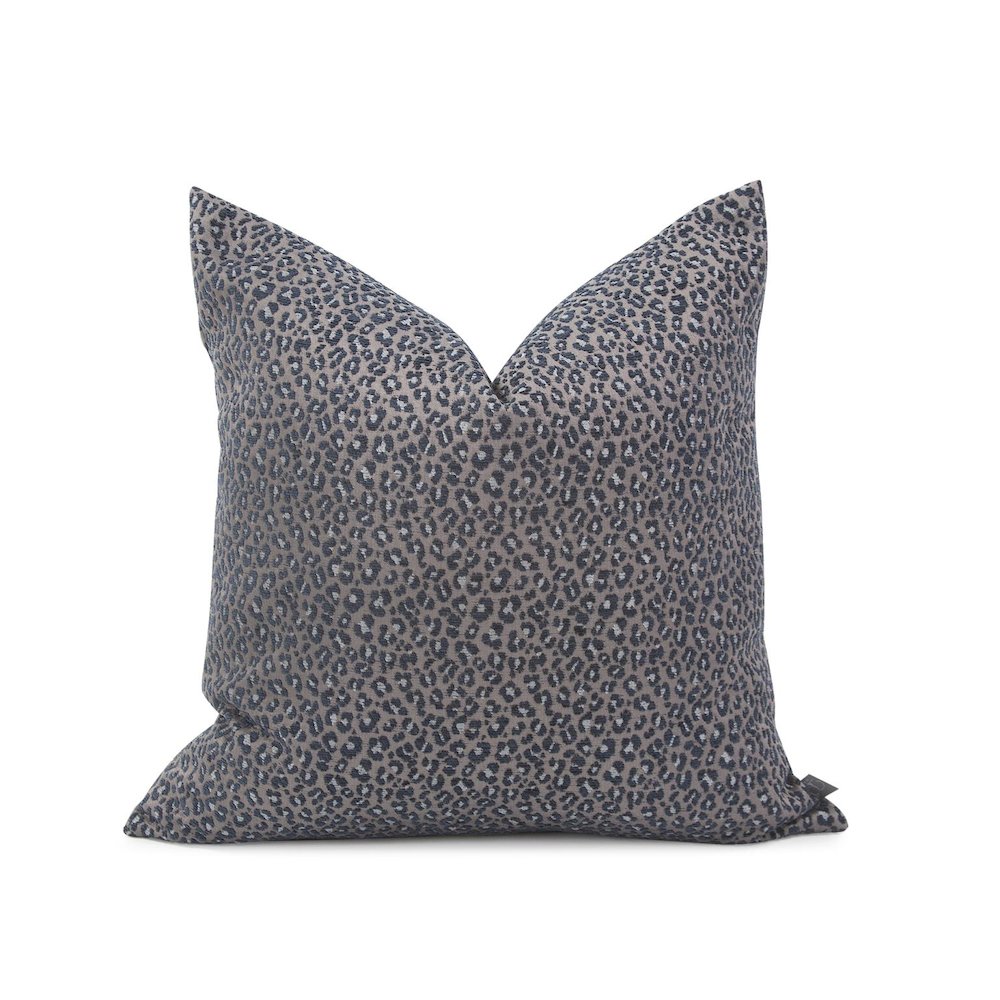 20 x 20 Pillow  Lynx Indigo  - Poly Insert. Picture 1