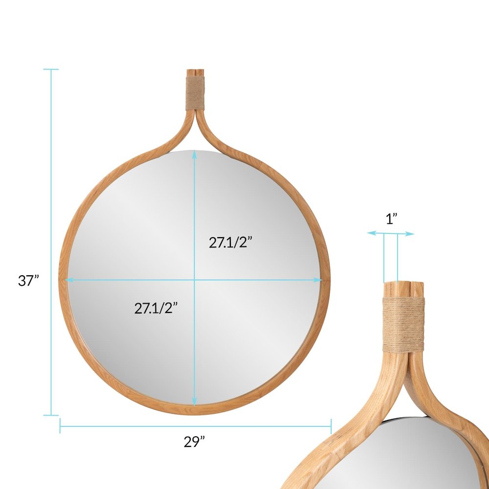 Ulah Round Mirror. Picture 9
