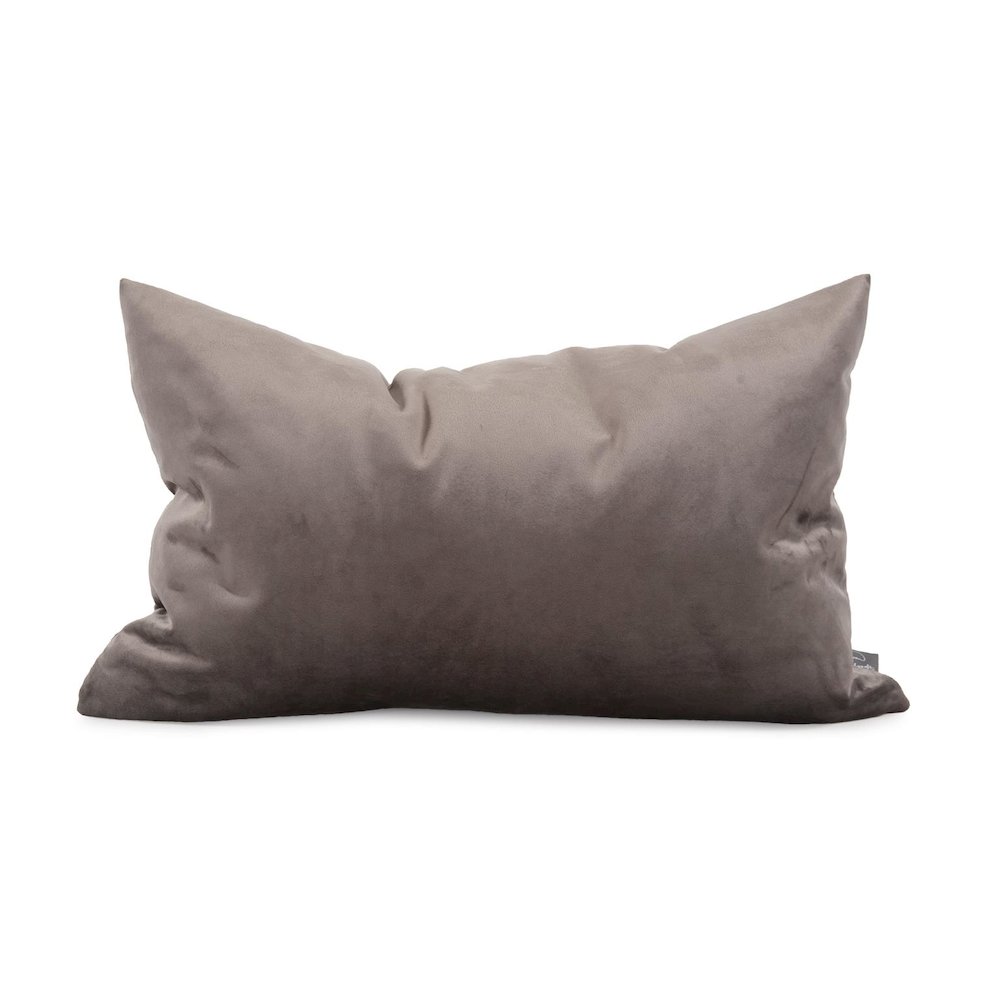 Pillow  14 x 22 Bella Pewter - Down Insert. Picture 1