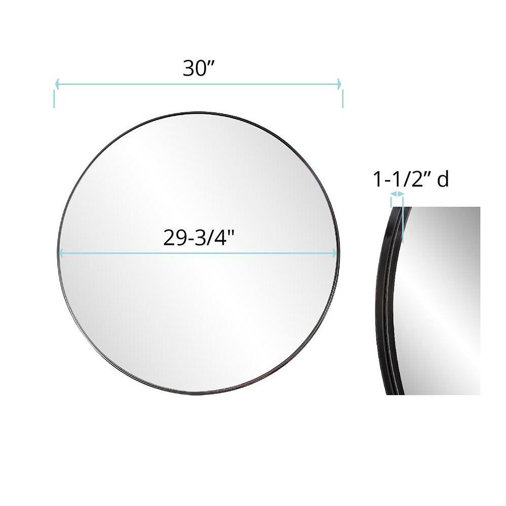 Stainless Steel Round Mirror. Picture 6