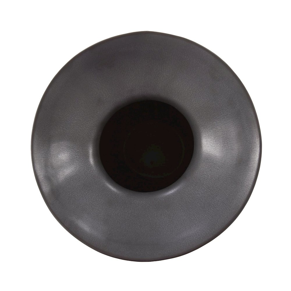 Graphite Ceramic Flared Vase- Small. Picture 3