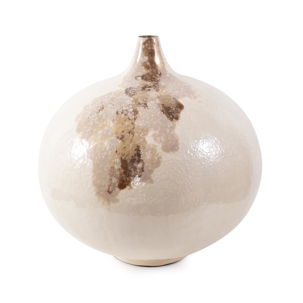 Petrini Tuscan Small Round Iron Vase. Picture 6