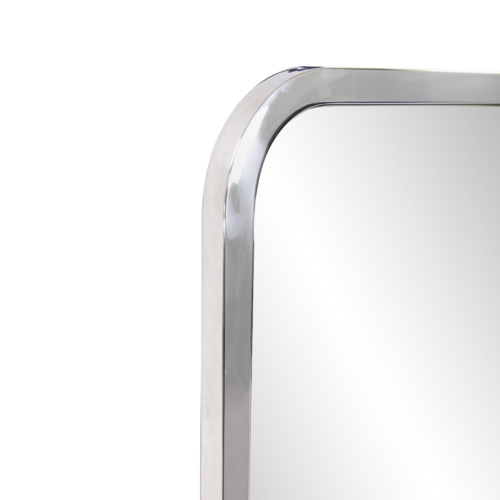 Simone Rectangular Stainless Steel Mirror. Picture 3