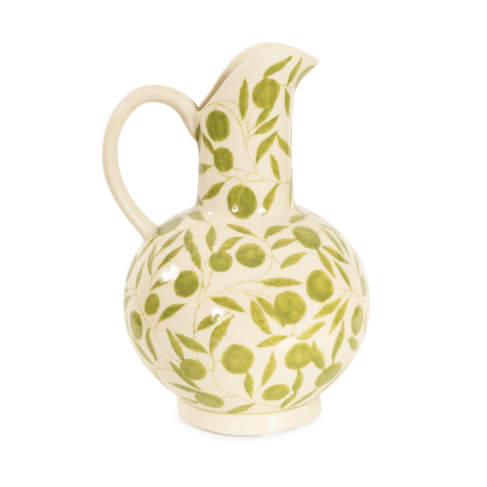 Olivia Water Pitcher Sage Green. Picture 1
