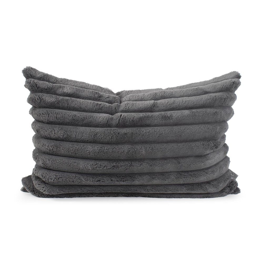 Pillow 14 x 22 Shar Pei Charcoal- Poly Insert. Picture 1