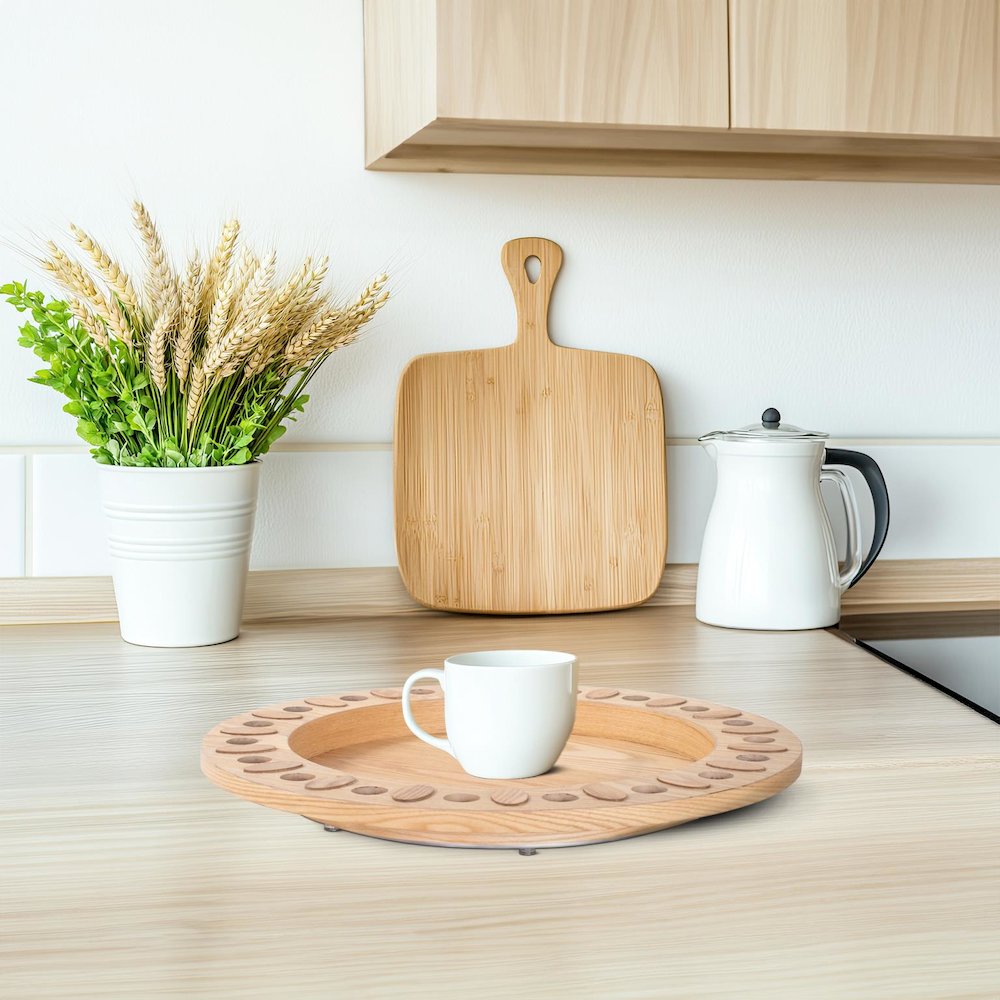 Robin Baron Winfield Wooden Lazy Susan. Picture 8