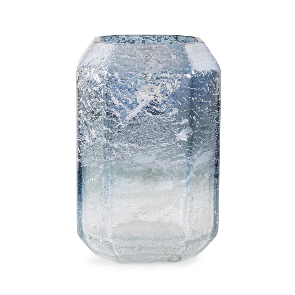 Lonsdale Iridescent Tall Glass Vase. Picture 1