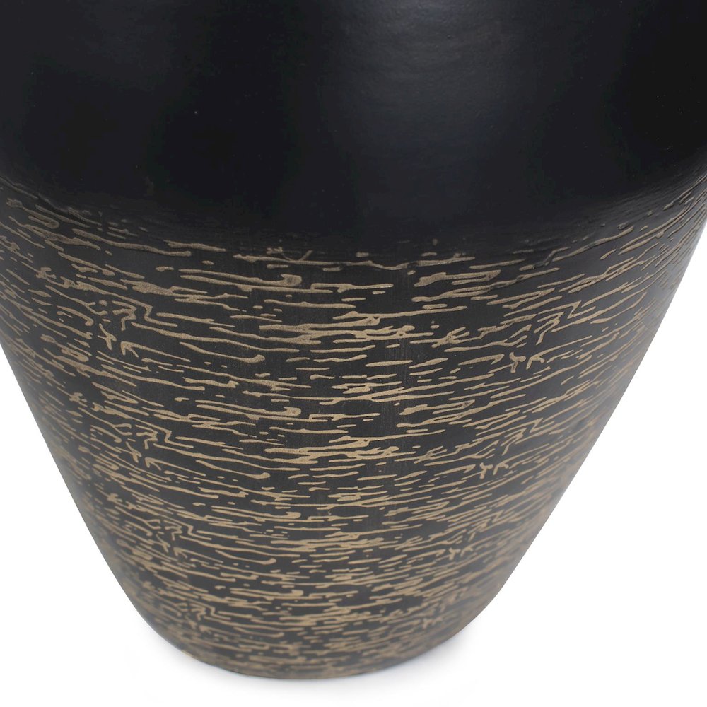 Golden Thread Large Cask Vase. Picture 2