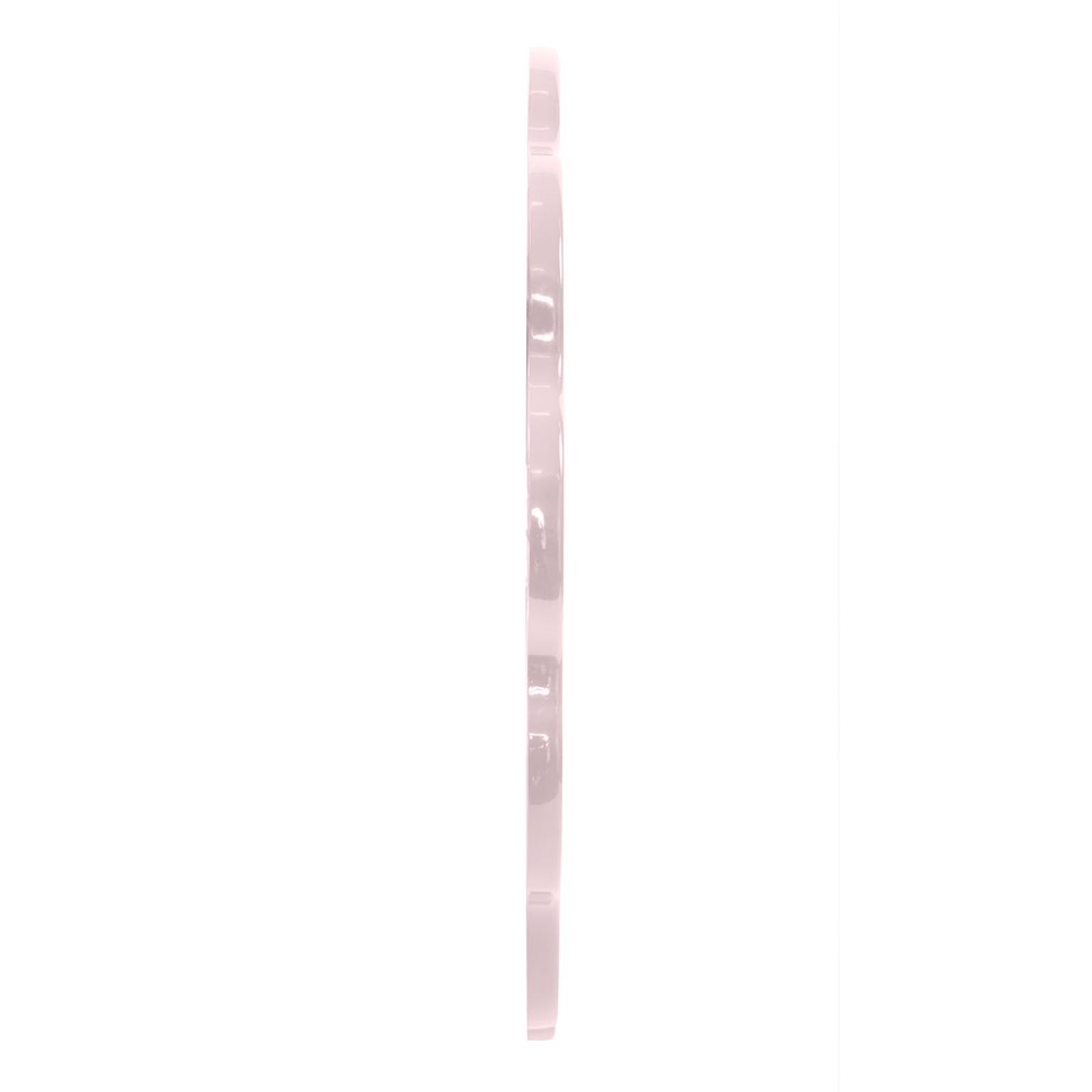 Kushi Round Scalloped Edge Mirror in Glossy Lilac. Picture 3