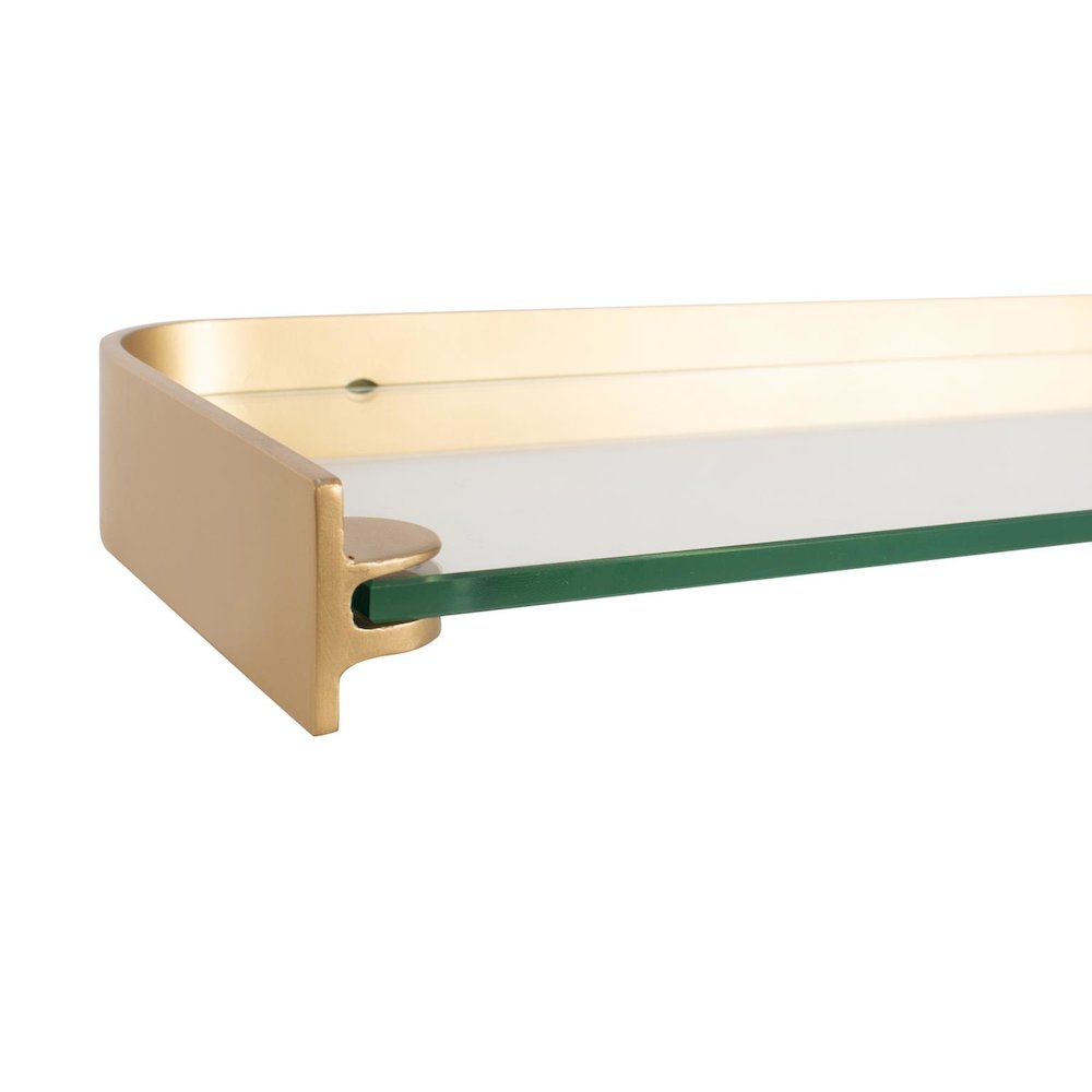 Esteban Glass and Metal Shelf. Picture 4