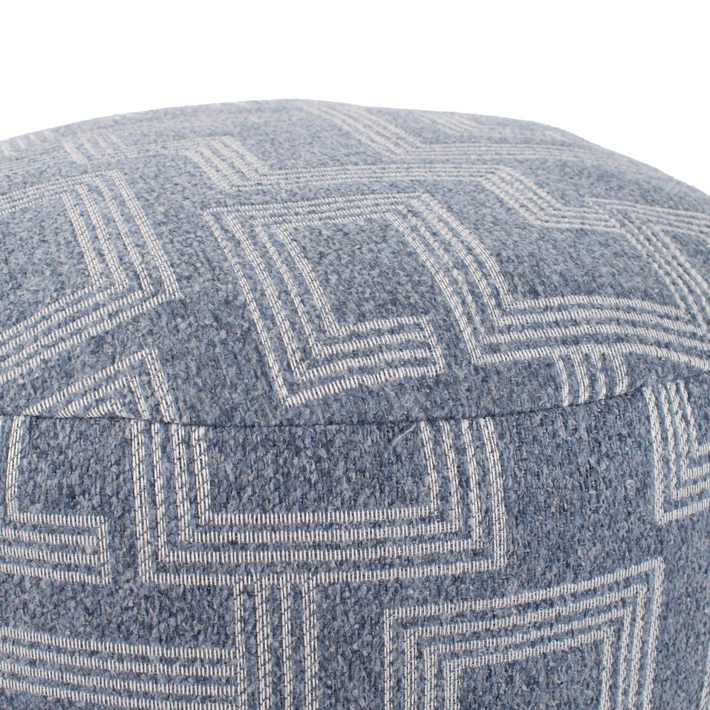 Short Indoor/Outdoor Pouf Syros Denim. Picture 5