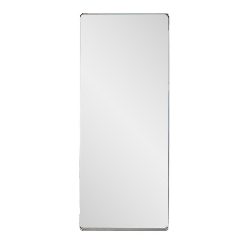 Steele Polished Silver Oversized Mirror. Picture 1