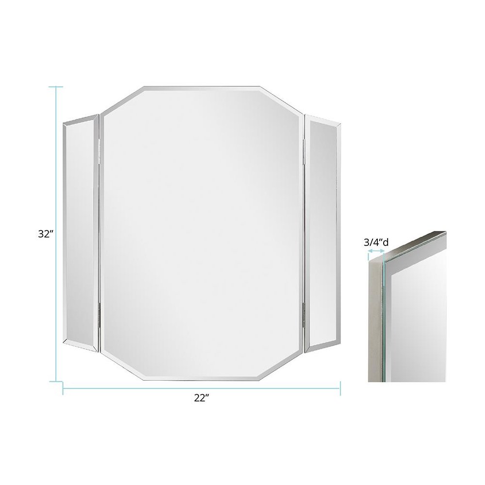 Adeline Bi-Fold Vanity Mirror. Picture 7