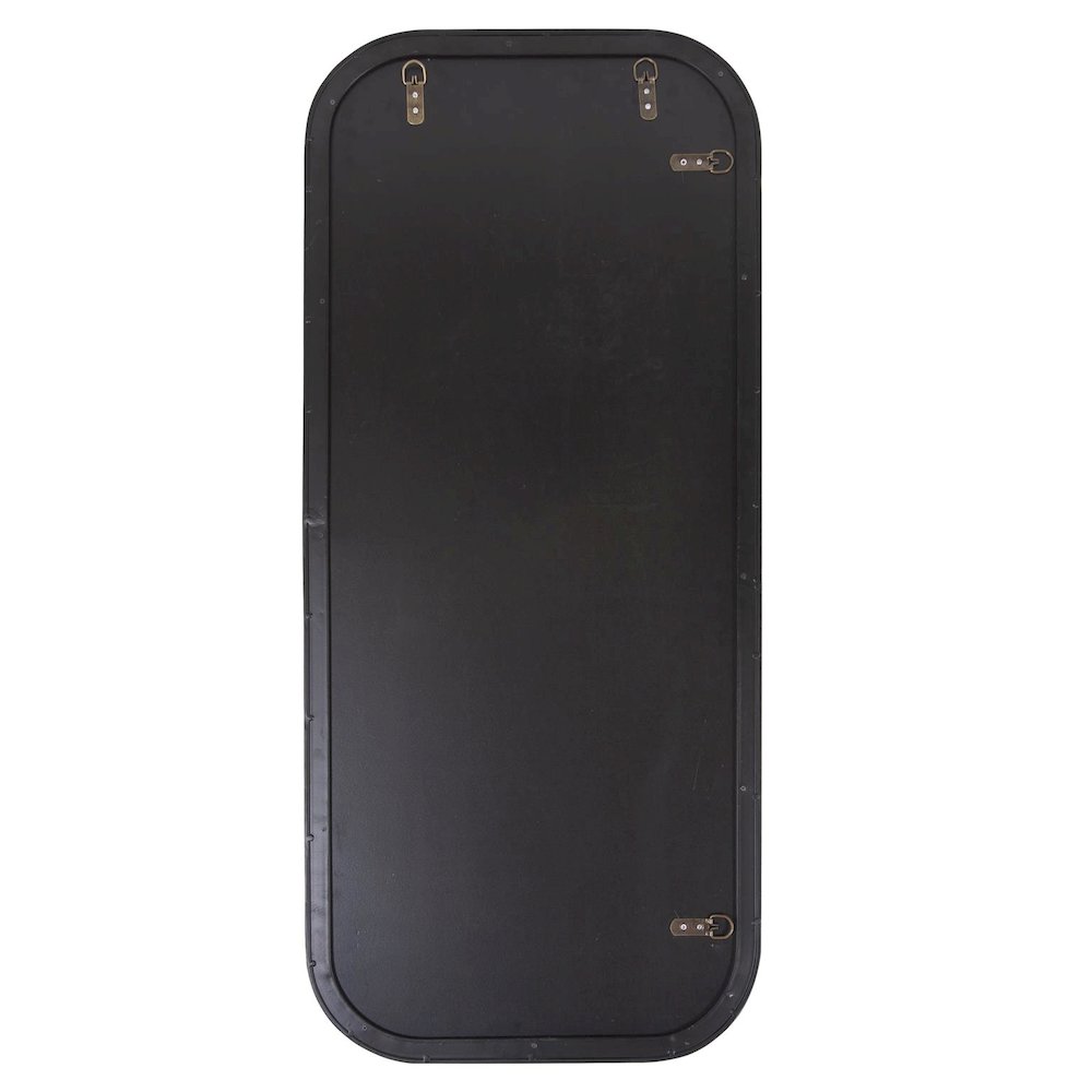 Matte Black Metal Dressing Mirror. Picture 6