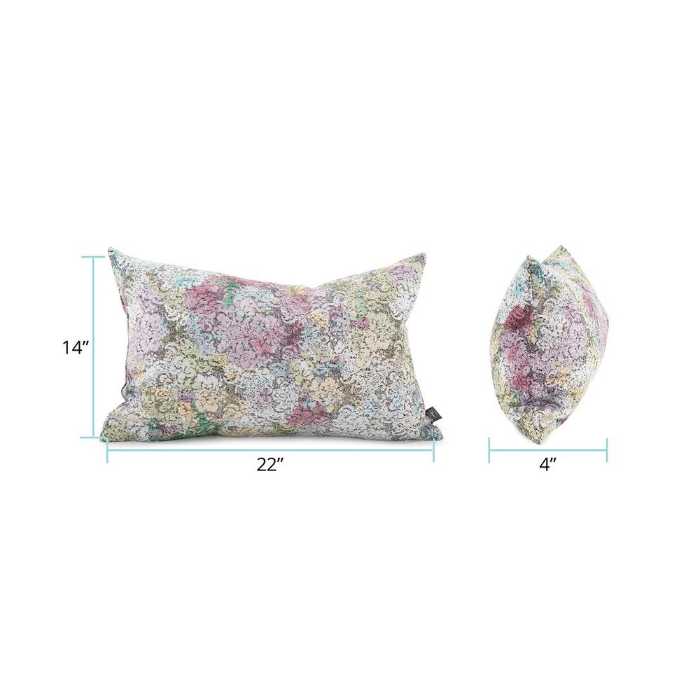 Pillow  14 x 22 Stanton Blush Lumbar - Down Insert. Picture 6
