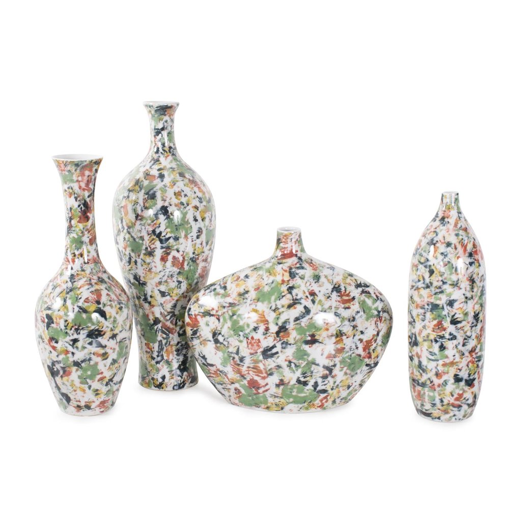 Jardin Colore' Tall Necked Vase. Picture 5
