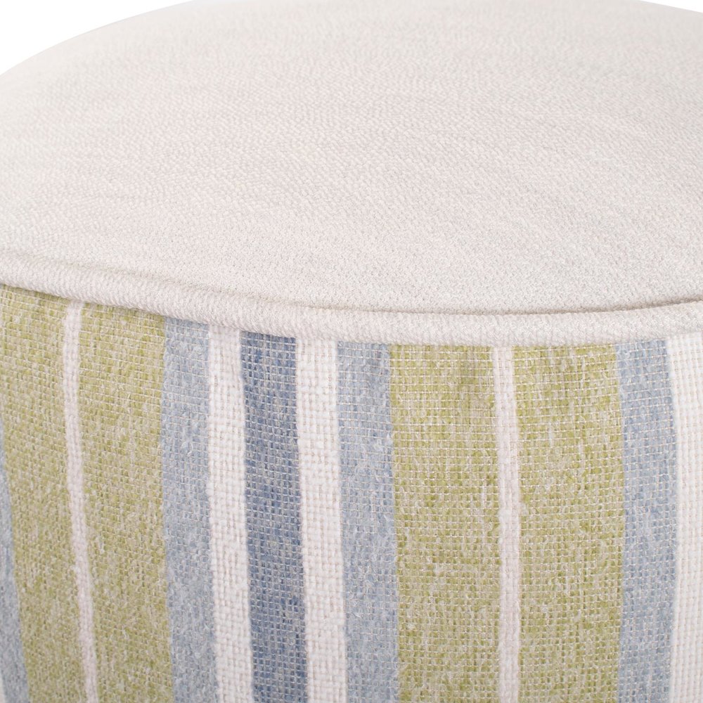 Short Indoor/Outdoor Pouf Dune Moss. Picture 3