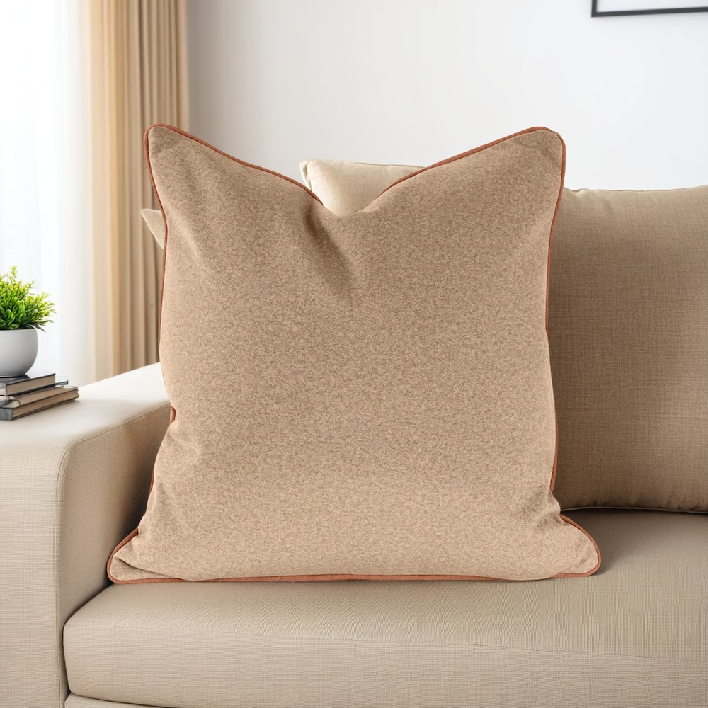 Qiviut Camel 20x20 Down Filled Pillow. Picture 2