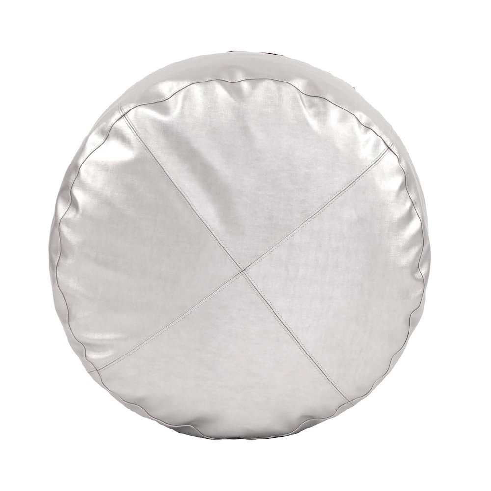 Tall Pouf Luxe Mercury. Picture 3