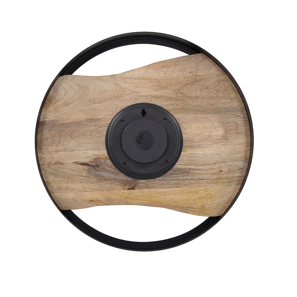 Live Edge Round Clock. Picture 4