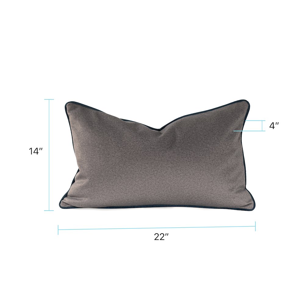 Qiviut Gray 14x22 Poly Filled Pillow. Picture 8