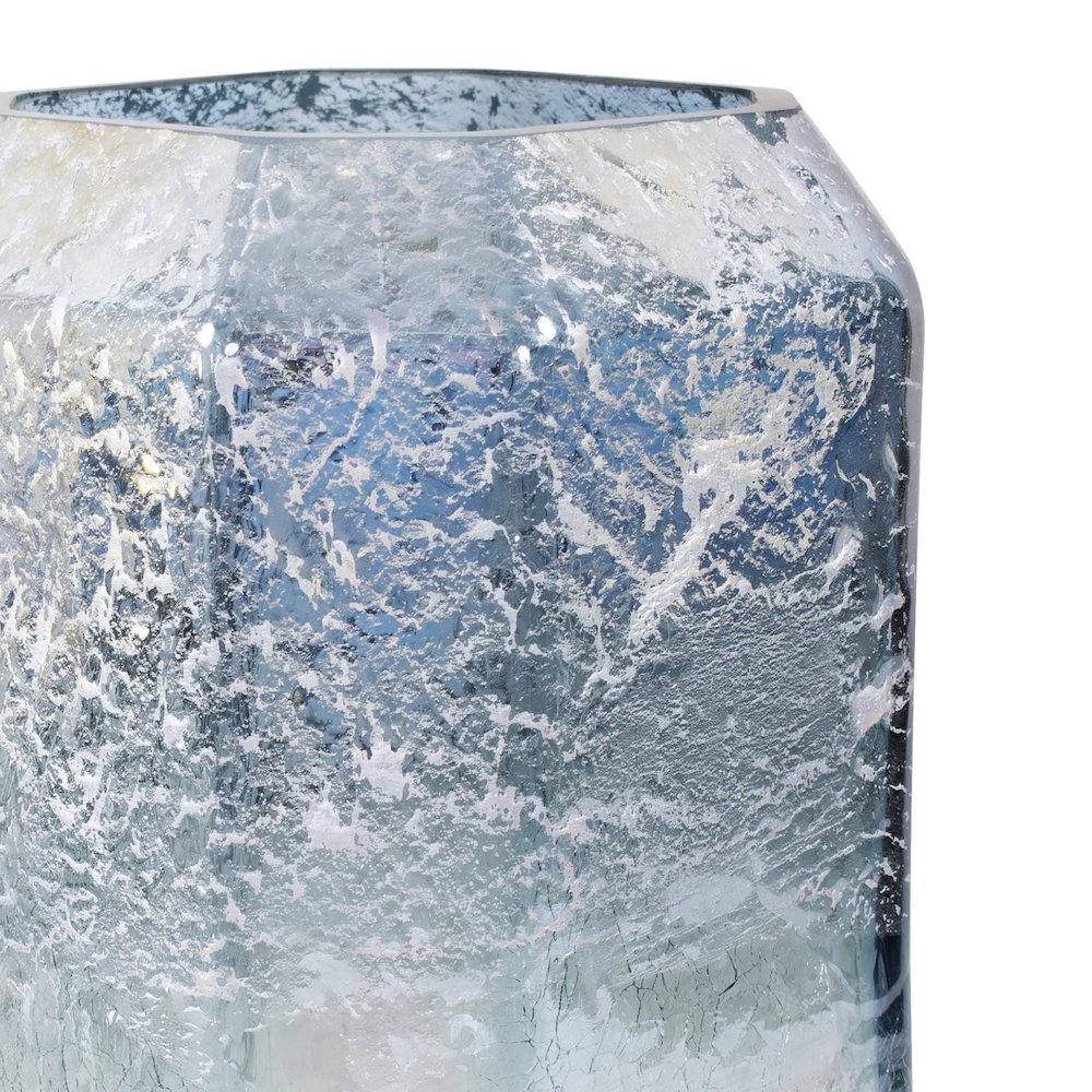 Lonsdale Iridescent Tall Glass Vase. Picture 5