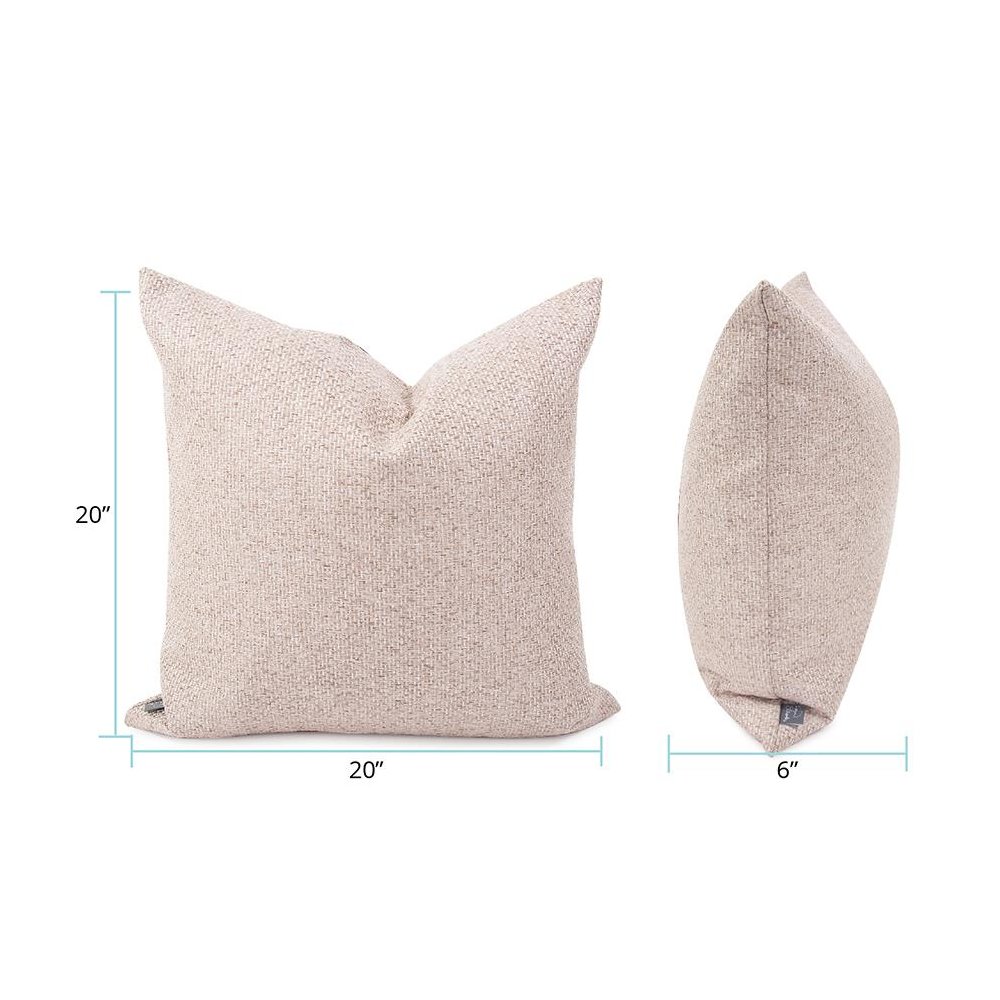 20 x 20 Pillow  Panama Sand  - Poly Insert. Picture 6
